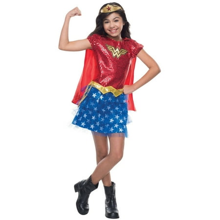 Sequin Wonder Woman Toddler Halloween Costume, 3T-4T