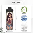 thumbnail image 4 of Wonder Woman Kids Water Bottle, Funny Pattern Stainless Steel Vacuum Insulated Water Bottle, 18OZ Portable Leak Proof Drinking Bottle for Sport Outdoor School Office Travel, 4 of 8