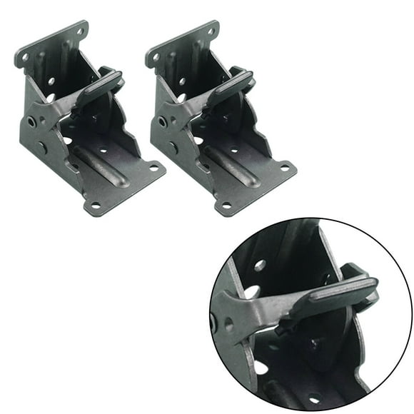 OUNONA 4pcs Self Locking Folding Hinge Metal Bracket for Kitchen Use and Laundry Room