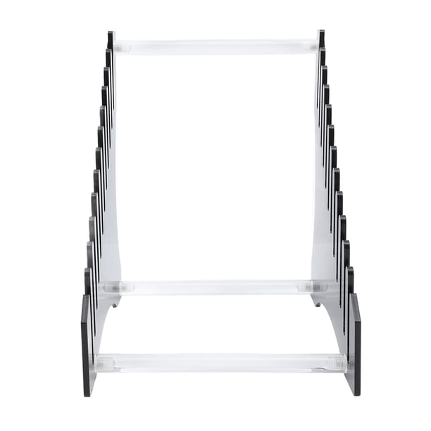 Soporte de Almacenamiento de Discos Estante de Discos Acrílico para Exteriores Estante de Discos Acrílico para Escritorio, Organizador de Estuche para YX024