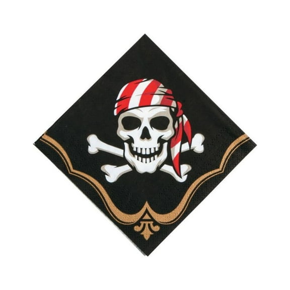 Pirate Beverage Napkins (16Pc) - Party Supplies - 16 Pieces