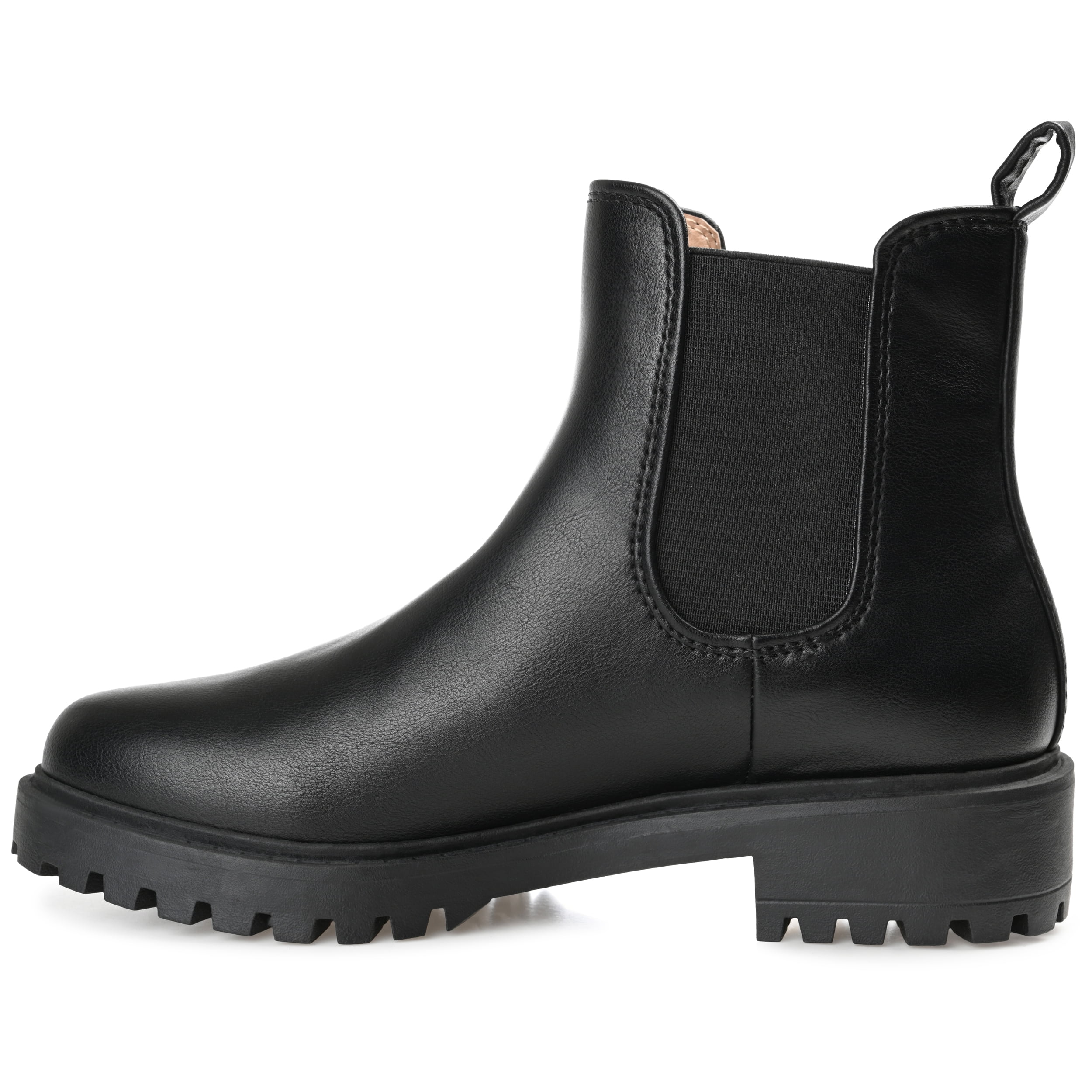 Journee Womens Kenova Comfort Insole Round Toe Block Heel Chelsea Booties, Widths Available