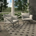 thumbnail image 3 of Novogratz Poolside Gossip, Teddi Outdoor Lounge Chairs, 2-Pack, Charcoal, 3 of 7