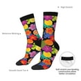 thumbnail image 4 of Logiee Hawaiian Style Print Adult Socks for Men & Women,Calf Socks, Ankle Socks,Boots Socks,Breathable Casual Sock,Unisex Crew Socks, 4 of 6
