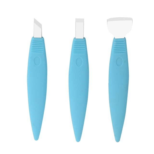 Kit de cuchillos de pedicura BuyWeekMX 3 piezas acero inoxidable