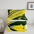 thumbnail image 5 of Erosebridal Rugby Sports Bedding Set Queen Size Green Bay Comforter Set American Football Gifts for Football Fans Women Men Football City Comforter Yellow Room Decor, 5 of 7