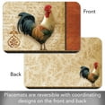 thumbnail image 6 of CounterArt "Rooster" 4-Pack Reversible Flexible Plastic Tabletop Placemats, 6 of 7