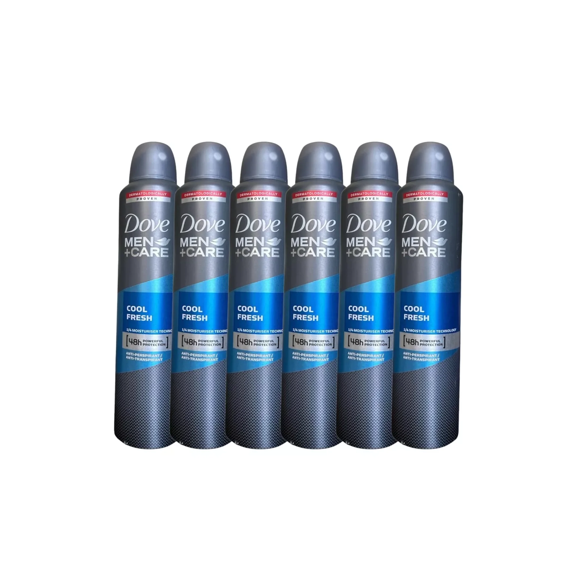 6 Pk Dove Men+Care Cool Fresh Dry Spray Antiperspirant Deodorant 8.45oz / 250ML