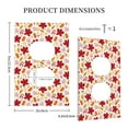 thumbnail image 3 of Kdxio fall laef Maple Decorator Light Switch or Receptacle Outlet Wall Plate Decorator Wall Plate Child Safe Outlet Cover-Style S, 3 of 6