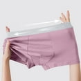 thumbnail image 6 of Dxzfnsa Men's Ultra ComfortSoft Underwear, Moisture Wicking & Breathable No Ride Up Boxer Briefs with Fly Bamboo Underwear Men,Pink-L, 6 of 7