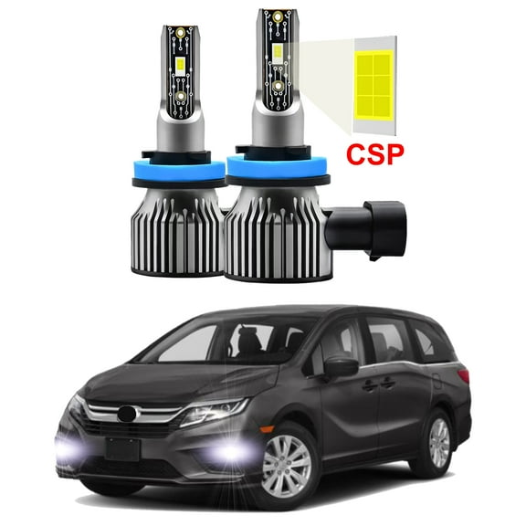 2pcs LED Fog Lights Fits For Honda Odyssey 2005-2020 6000K White Fog LED Bulbs