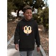 thumbnail image 2 of Plaid Monkey Surprise - Retro Animal Emoji Design Youth's Hoodie, 2 of 4