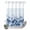 Light Blue, variant on No Hook Shower Curtain, Blue Blooms Floral Shower Curtains for Bathroom with See Through Top Window, Farmhouse Spring Flowers Botanical Waterproof & Washable Bath Curtain Stand Up Stall 36"x72"