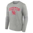 thumbnail image 2 of Men's Gray Houston Cougars Campus Long Sleeve T-Shirt, 2 of 3