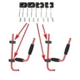 thumbnail image 5 of GZYF 4 Pack Heavy Duty Steel Kayak Ladder Garage Kayak Wall Mount Storage Rack Kayak Canoe Folding Hanger 100lbs Weight Capacity, 5 of 5