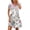 Gray, variant on Womens Summer Dresses Fashion Keyhole Neckline Midi Dress Casual Slim Short Sleeve Sundress Boho Floral Print Tunic Dress Stylish High Waist Knee-Length Beach Vacation Dress