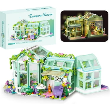 Syrinx Flower House Building Blocks Toy - Friends Botanical Garden House Building Set Compatible with Lego