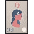 thumbnail image 1 of Virgo - Woven Zodiac - Lantern Press Artwork (24x36 Giclee Art Print, Gallery Framed, Black Wood), 1 of 1