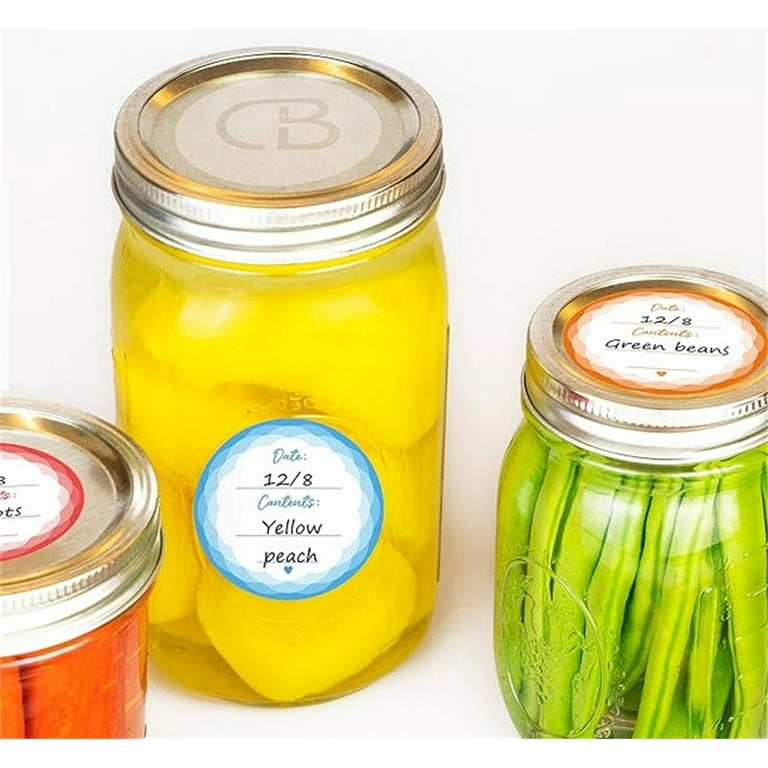 2 Inch Round Canning Jar Stickers – 500-Pack Self-Adhesive Labels For Mason Jars, Homemade Jam & Spice Containers