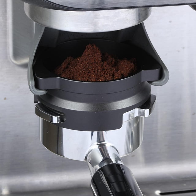 Embudo de dosificación de 54 mm, alimentador de polvo de taza para olfatear para accesorios de de de bricolaje herramienta de Negro BLESIY Embudo dosificador de café