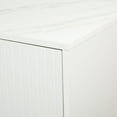 thumbnail image 6 of LiviNest Modern Sideboard with Adjustable Shelves: White Kitchen Cabinet with Marble Top & Gold Metal Legs - 4-Door Storage for Dining Room & Living Room, 6 of 6