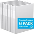thumbnail image 1 of Davis Group, Premium Economy, D Ring, Binder, 6 Pack, 1", 1 of 3