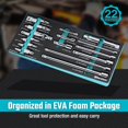 thumbnail image 3 of DURATECH 22-Piece Drive Tool Accessory Set, Including 1/4 3/8 1/2 Extension Bars, Socket Adapters, Universal Joints, Spark Plug Sockets, Professional Socket Accessories,, 3 of 7