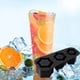 thumbnail image 2 of Bandeja de hielo reutilizable con tapa | Moldes de hielo de 3 cilindros huecos para cubitos grandes de fusión lenta | Silicona flexible de grado alimenticio | Ideal para whisky, cócteles, tazas de, 2 of 5