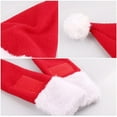 thumbnail image 3 of Un juego de 2 disfraces navideños para gato, gorro de Papá Noel con bufanda para cachorro y gatito, suministros para fiestas navideñas., 3 of 8