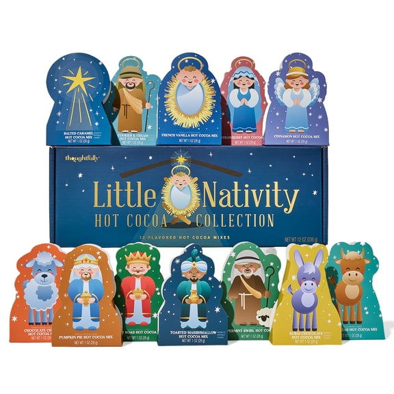 Nativity Gourmet Hot Chocolate Gift Set, Hot Cocoa Variety, Set of 12 | Christian Christmas Religious Gift, Family Tradition, Holiday Cocoa, Stocking Stuffer, Chocolate Lover Gift, Faith-Based Gift