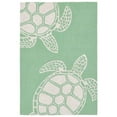 thumbnail image 1 of Trans-Ocean Importe CAP71163416 7 6 x 9 Pi 6 Po Liora Manne Capri Turtle Tapis d'Intérieur et d'Extérieur&44; Vert, 1 of 1