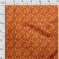 thumbnail image 3 of oneOone Rayon Mustard Yellow Fabric Abstract Sewing Material Print Fabric By The Yard 56 Inch Wide, 3 of 4