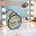 thumbnail image 7 of BZSMCE Makeup Bag Large Travel Cosmetic Bag with Adjustable Dividers Fashion Blissful Blossom Catnap Printed, 7 of 7