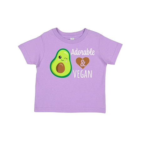 

Inktastic Adorable and Vegan Cute Avocado Gift Toddler Boy or Toddler Girl T-Shirt