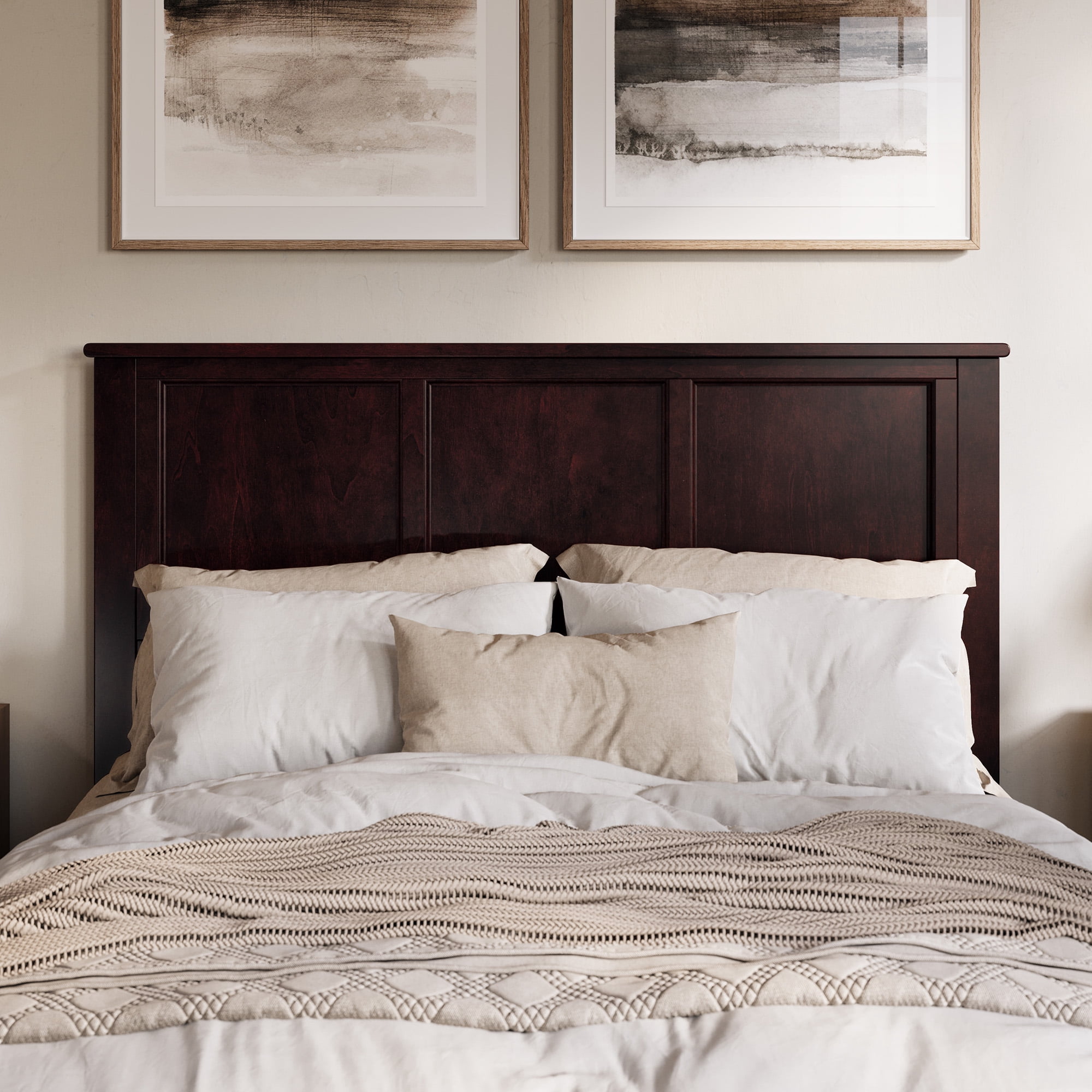 AFI Madison Queen Solid Wood Platform Bed, Espresso