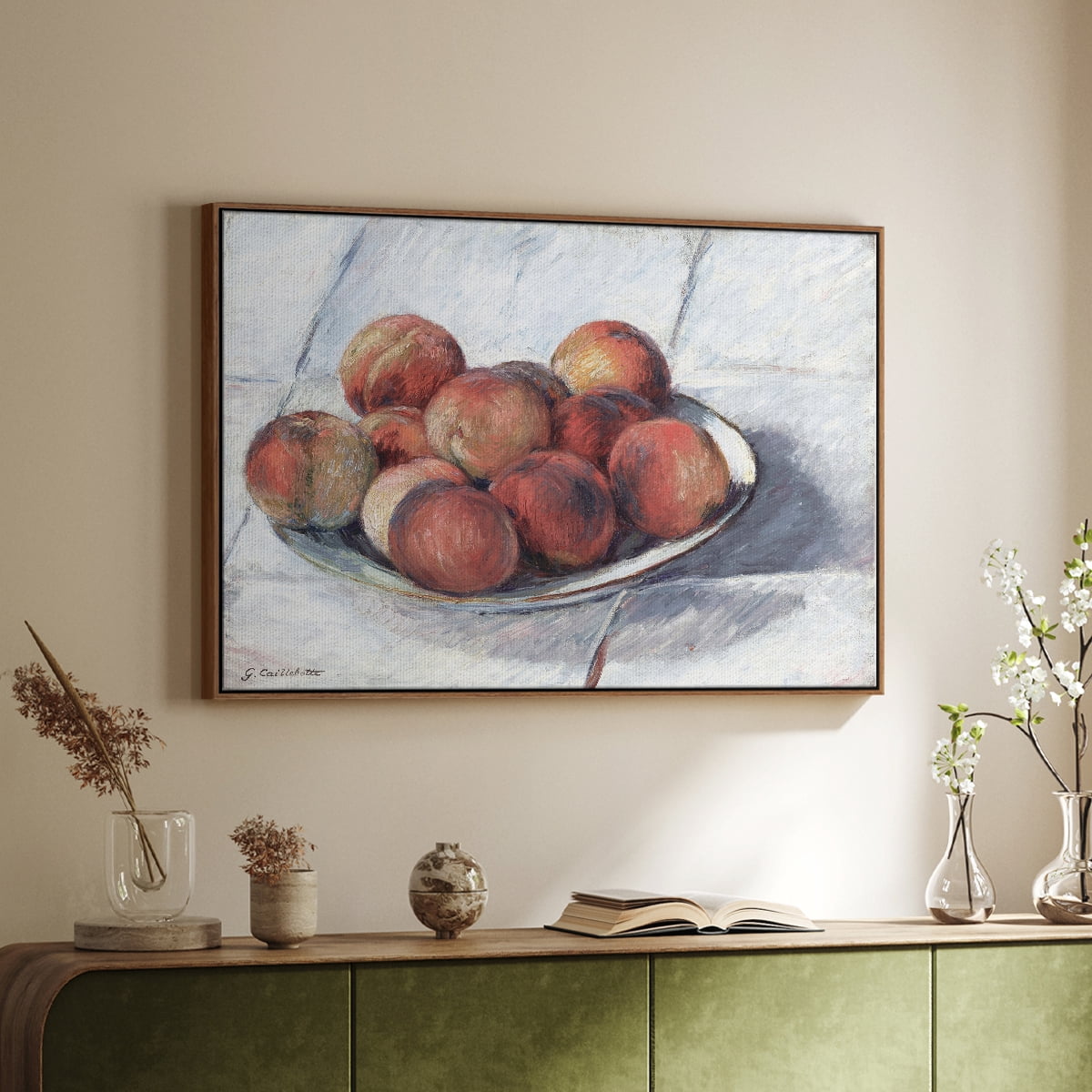 Vintage Botanical Print-XLVI By Wexford Home Framed in Walnut Wood Gallery Wrapped Canvas 17 in. x 25 in.