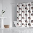 thumbnail image 2 of Cartoon Pug Dog Shower Curtain 72"x72" ,Bathroom Decorative Shower Curtains Set with 12 Hooks,Modern Waterproof Washable Shower Curtain, 2 of 6
