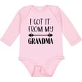 thumbnail image 3 of Inktastic I Got It From My Grandma Boys or Girls Long Sleeve Baby Bodysuit, 3 of 5