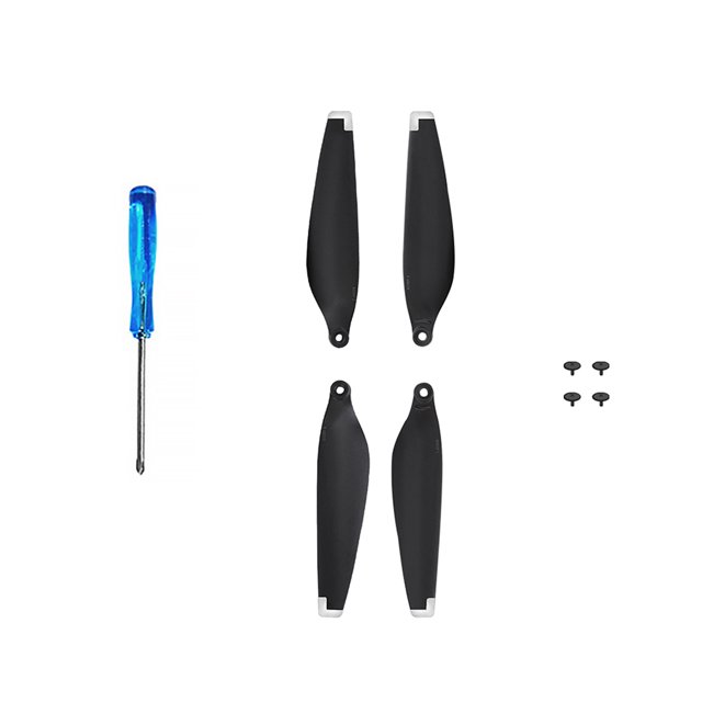 1 par de ventiladores de ala de hélice de bajo ruido para DJI Mini 3 Pro (plata) WDOplteas Para estrenar