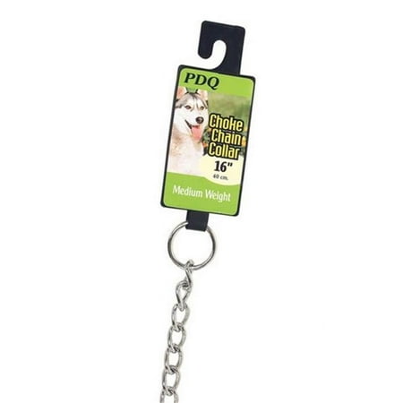 UPC: 0072929129162 | PDQ 12916 16 in. Choke Chain Dog Collar