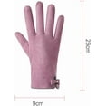 thumbnail image 3 of Gants Thermiques à Écran Tactile pour Femmes pour Course Cyclisme Conduite Randonnée Ski Temps Froid Coupe-Vent Chaud Noir, 3 of 6