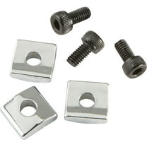 Proline Floyd Rose-Style Locking Nut Block w/ Screws 3 Pack Chrome