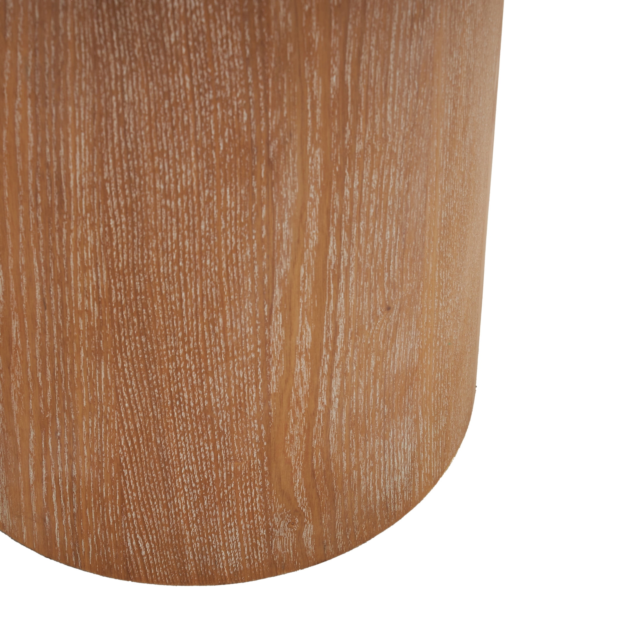 DecMode 40", 34"H Brown Wood Handmade Pedestal Pedestal Table, 2-Pieces