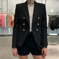 thumbnail image 2 of Women's Suit Short Jacket Solid Color Business Commuter Jacket Daily Wear, 2 of 5