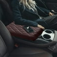 thumbnail image 3 of Car Interior Accessories Armrest Pad Soft Cushion Non Auto Center Console Cover Universal Fit For Vehicles, 3 of 5