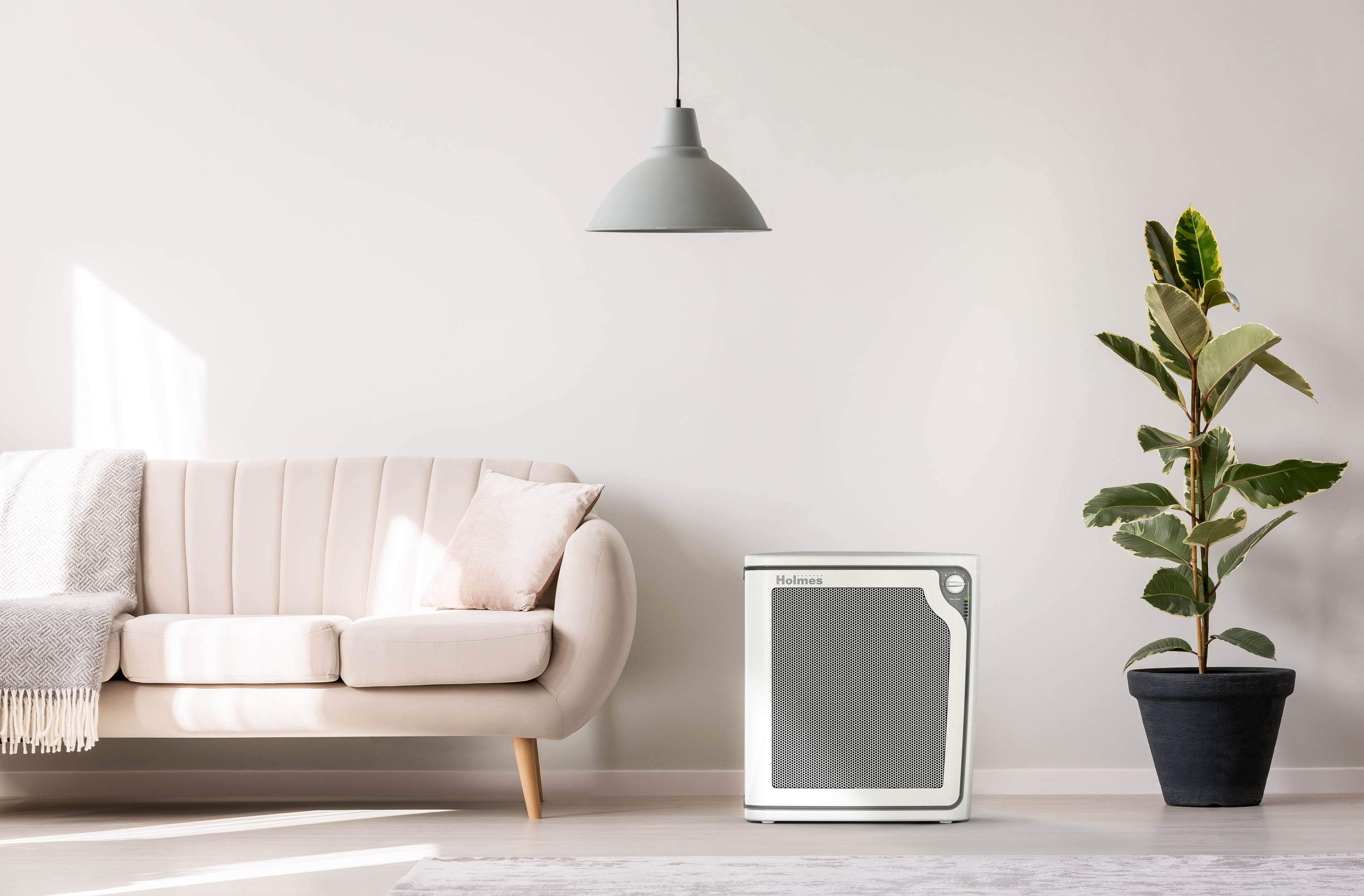Holmes True HEPA Console Air Purifier, Filter Life Bar and Quiet Operation, Large Room Air Purifier