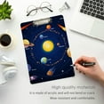 thumbnail image 4 of FMSHPON Galaxy Universe Clipboard Hardboard Wood Nursing Clip Board and Pull for Standard A4 Letter 13x9 inches, 4 of 7