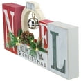 thumbnail image 3 of Northlight LED Lighted "Noel Holly Jolly Christmas" Holiday Sign with Jingle Bell - 13", 3 of 5
