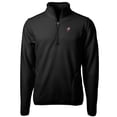 thumbnail image 2 of Men's Cutter & Buck Black Ohio State Buckeyes Vault Cascade Eco Sherpa Fleece Quarter-Zip Pullover Jacket, 2 of 3