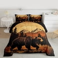 thumbnail image 2 of Castle Fairy Boys Girls Safari Bear Full Size Comforter Sets,Woodland Animal Bedding Sets, 2 of 8